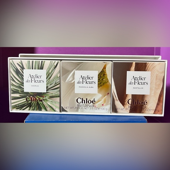Chloe Atelier des Fleurs Soap Set - Brand New -